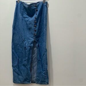 Speed Control Light Blue Denim Skirt